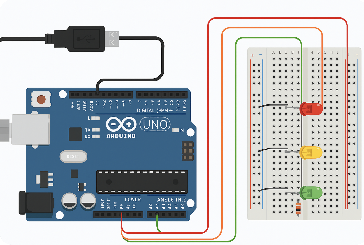 Simulasi Rambu-Rambu Lalu Lintas dengan Arduino Uno